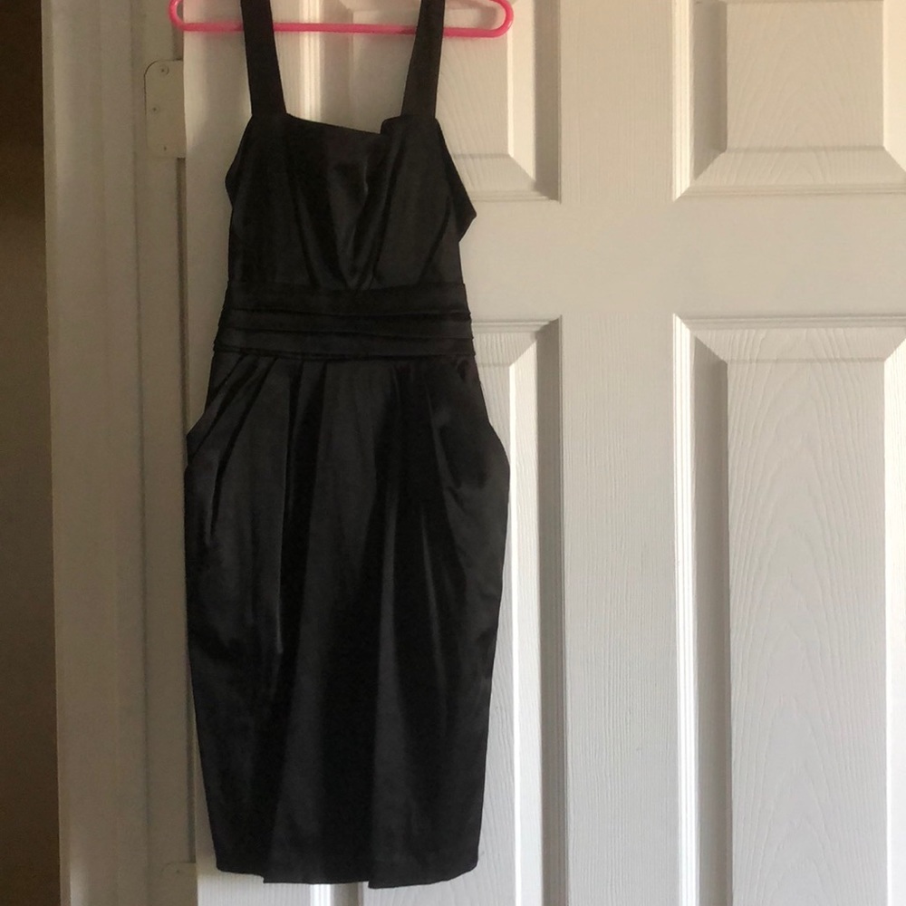 Black satin  dress